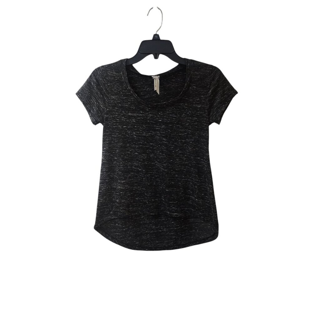 J. O & CO Grey Heathered Hi Low Tunic Top Women's Small